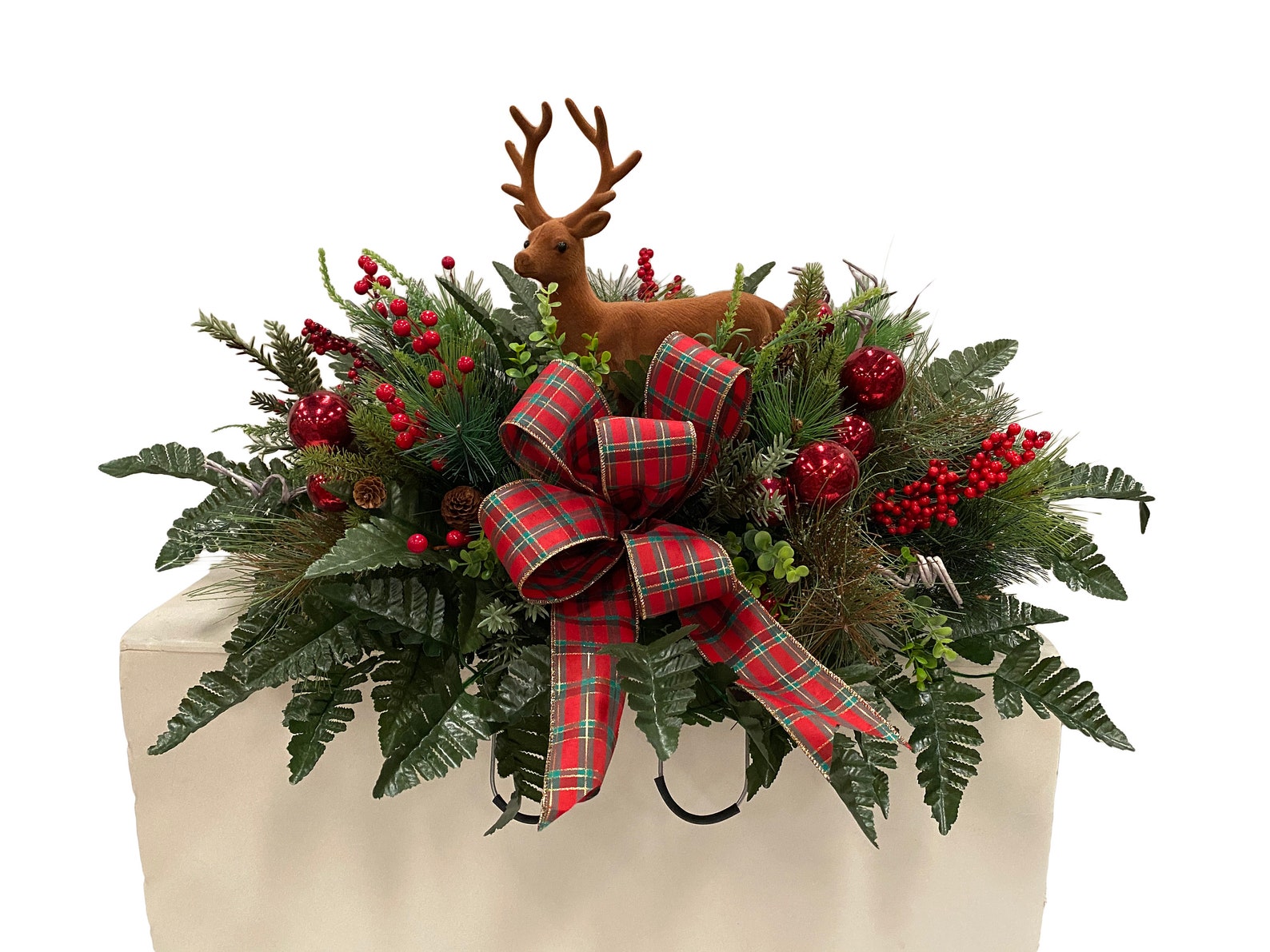 Handmade Christmas Cemetery Saddle Fall Cemetery Flowers Etsy