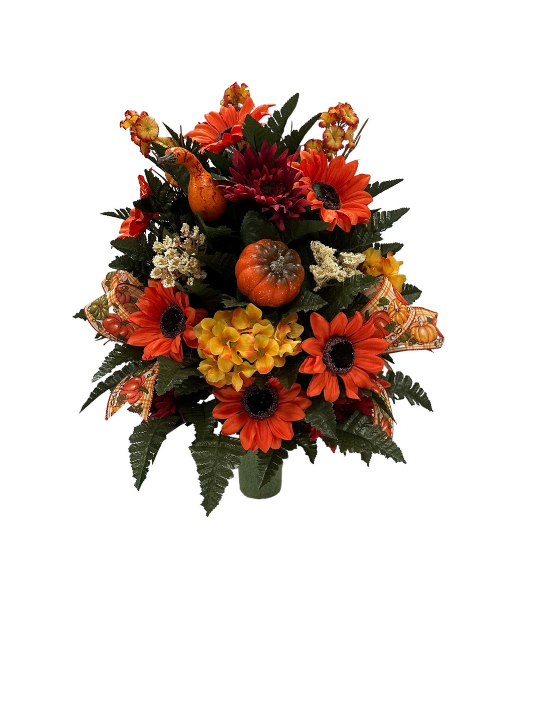 360degree Allaround Mum Autumn Mix Cemetery Vase Flower Fall Cemetery