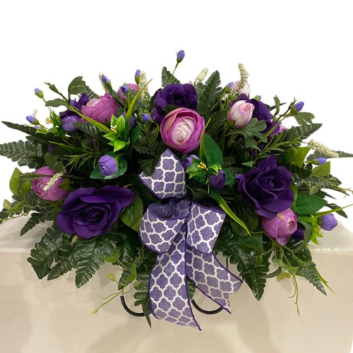Spring Cemetery Flowers flower for Cemeterygrave Site Etsy