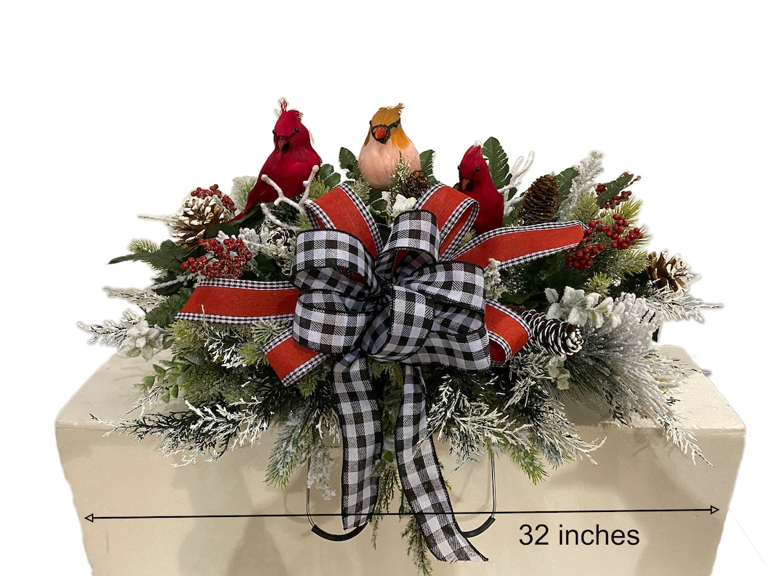 Christmas Cemetery Saddle Fall Cemetery Flowers Cemetery Etsy