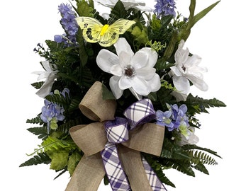 360 degree All around Spring  Vase Flower - Cemetery Flowers -Cemetery Vase Insert~Cemetery Vase Arrangement~Graveside Flowers