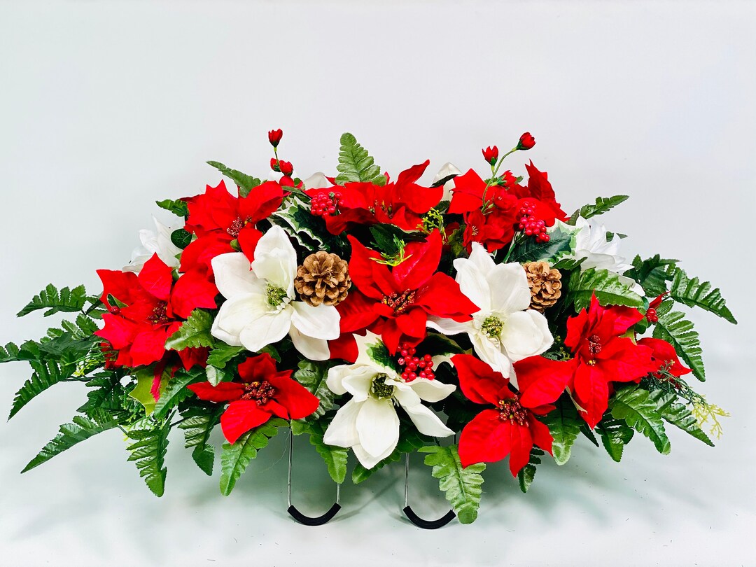 Christmas Cemetery Saddle Fall Cemetery Flowers Cemetery Decoration
