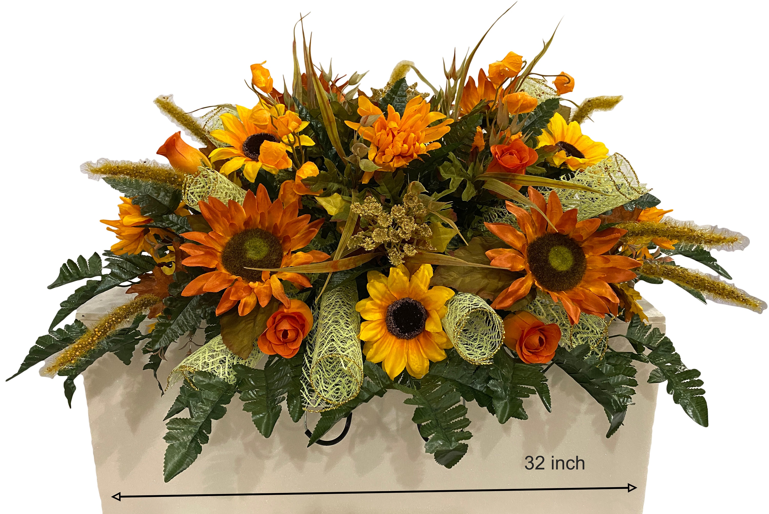 Fall Autumn Cemetery Flowers Cemetery Decoration Flower for Etsy