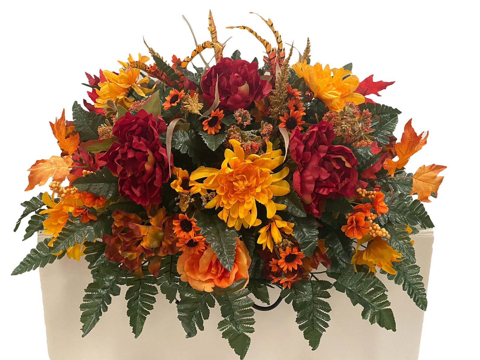Fall Autumn Cemetery Flowers Cemetery Decoration flower for Etsy