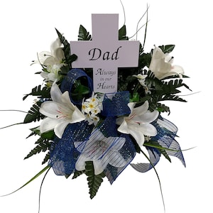 360 All-Around, Handmade- Cemetery Flowers~Cemetery Styrofoam Vase Insert~Cemetery Vase Arrangement~Graveside Flowers