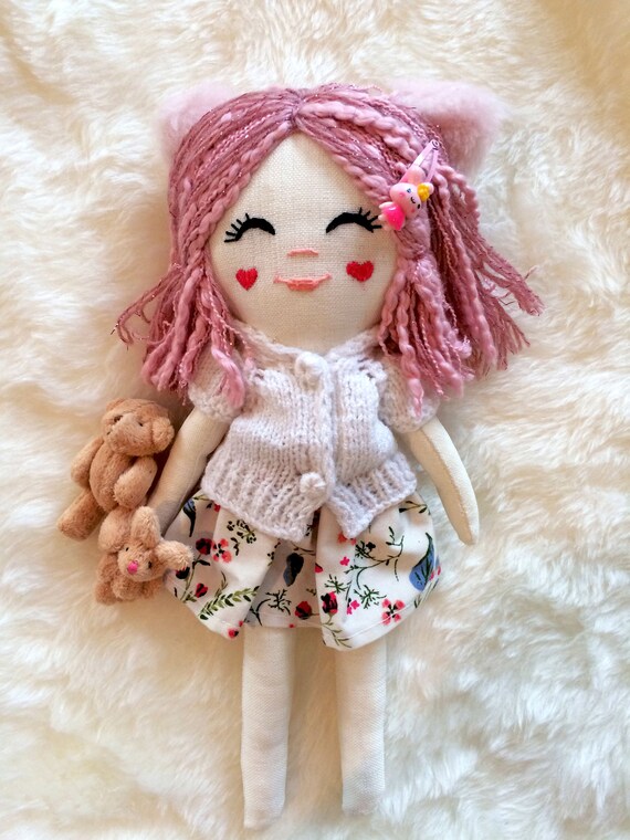 pink color doll