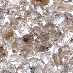 Salt and Pepper &quot;Herkimer Diamond&quot; Quartz Pieces, Pakistani Rough Crystal Points, Raw Quartz Crystals, Bulk Rough Quartz Crystal, S&PHerk001