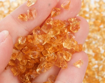 Mini Rough Citrine Pieces, Raw Citrine, Genuine Uncut Citrine Crystal, November Birthstone, Healing Crystal, Rough Gemstone, MiniCitrine001