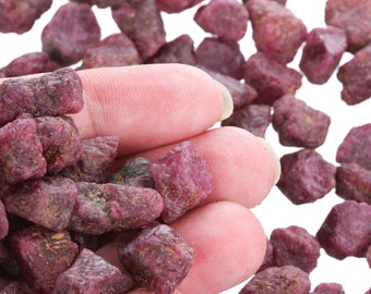 Raw Ruby Pieces, Genuine Rough Uncut, July Birthstone, Healing Crystal, MRuby001