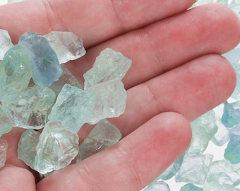 Raw Aquamarine Pieces, Rough Aquamarine Uncut, Aquamarine Crystals,  March Birthstone, Rough Gemstones, Raw Gemstones, LAquamarine001