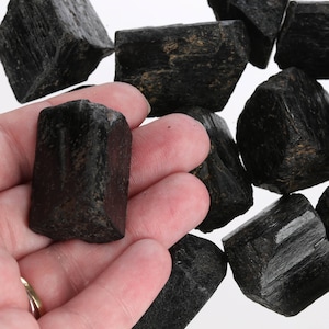 Large Raw Black Tourmaline Pieces, Rough Black Tourmaline Crystal, Raw Crystal Bar, Bulk Raw Gemstone, LBtourmaline003