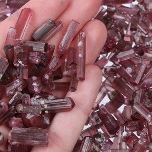 Pink Tourmaline Pieces, Raw Pink Tourmaline, Bulk Rough Pink Tourmalines, Tourmaline Crystal, Raw Crystal Bar, Pink PTSCOOP001