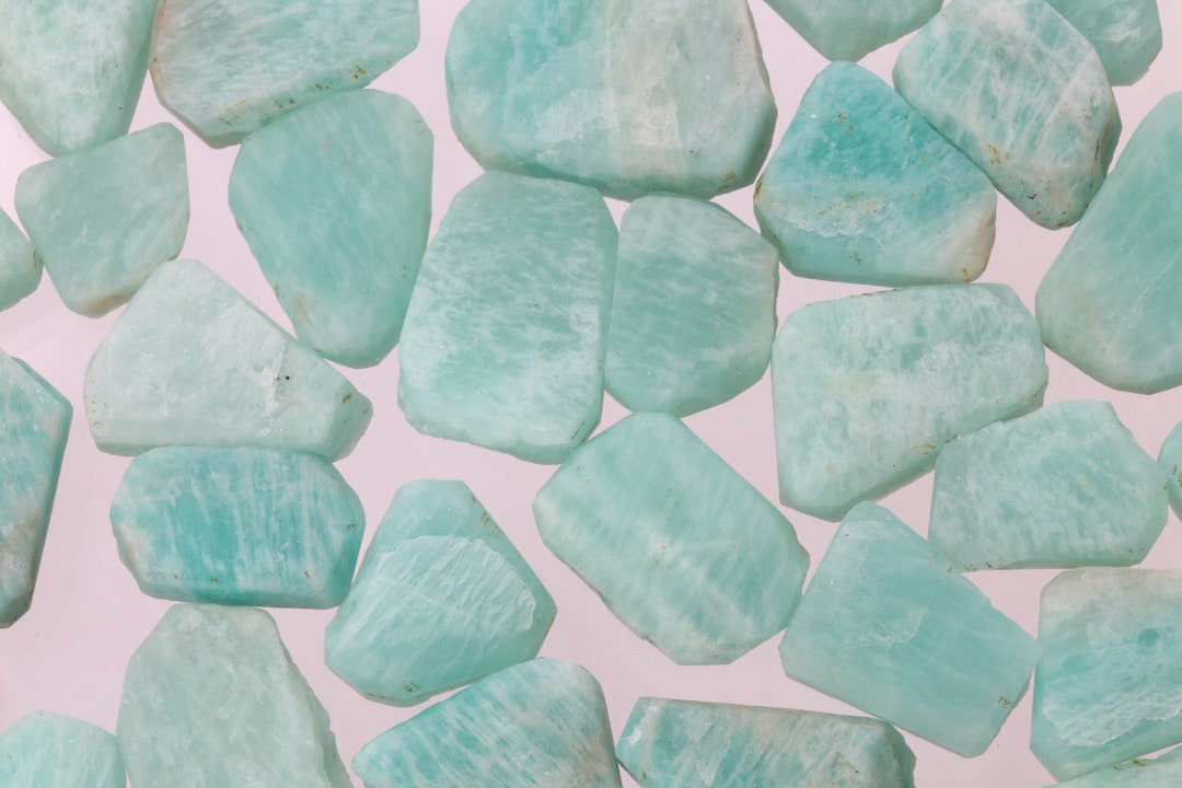 Raw Amazonite Pieces, Rough Amazonite, Genuine Amazonite Crystal