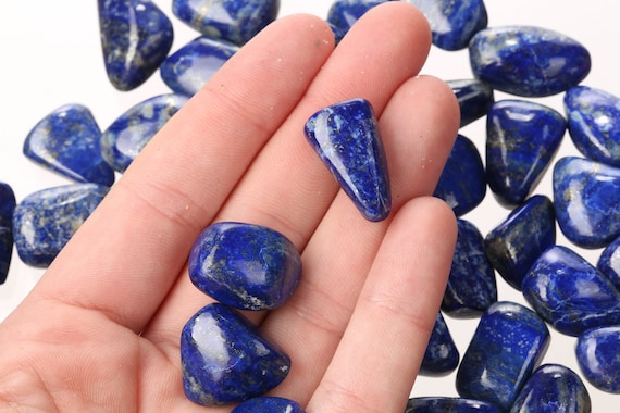 Tumbled Raw Lapis Lazuli Pieces, Tumbled Rough Lapis Lazuli, Tumbled Lapis Lazuli Crystal, TumbledLapis