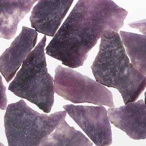 Raw Lepidolite Slices, Rough Natural Lepidolite, Bulk Lepidolite Crystal, Raw Gemstones, Purple Gemstones, Lepslice001