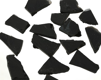 Raw Black Chalcedony Pieces, Rough Chalcedony, Genuine Chalcedony Crystal, Healing Crystal, Bulk Raw Gemstone, BLChalc001