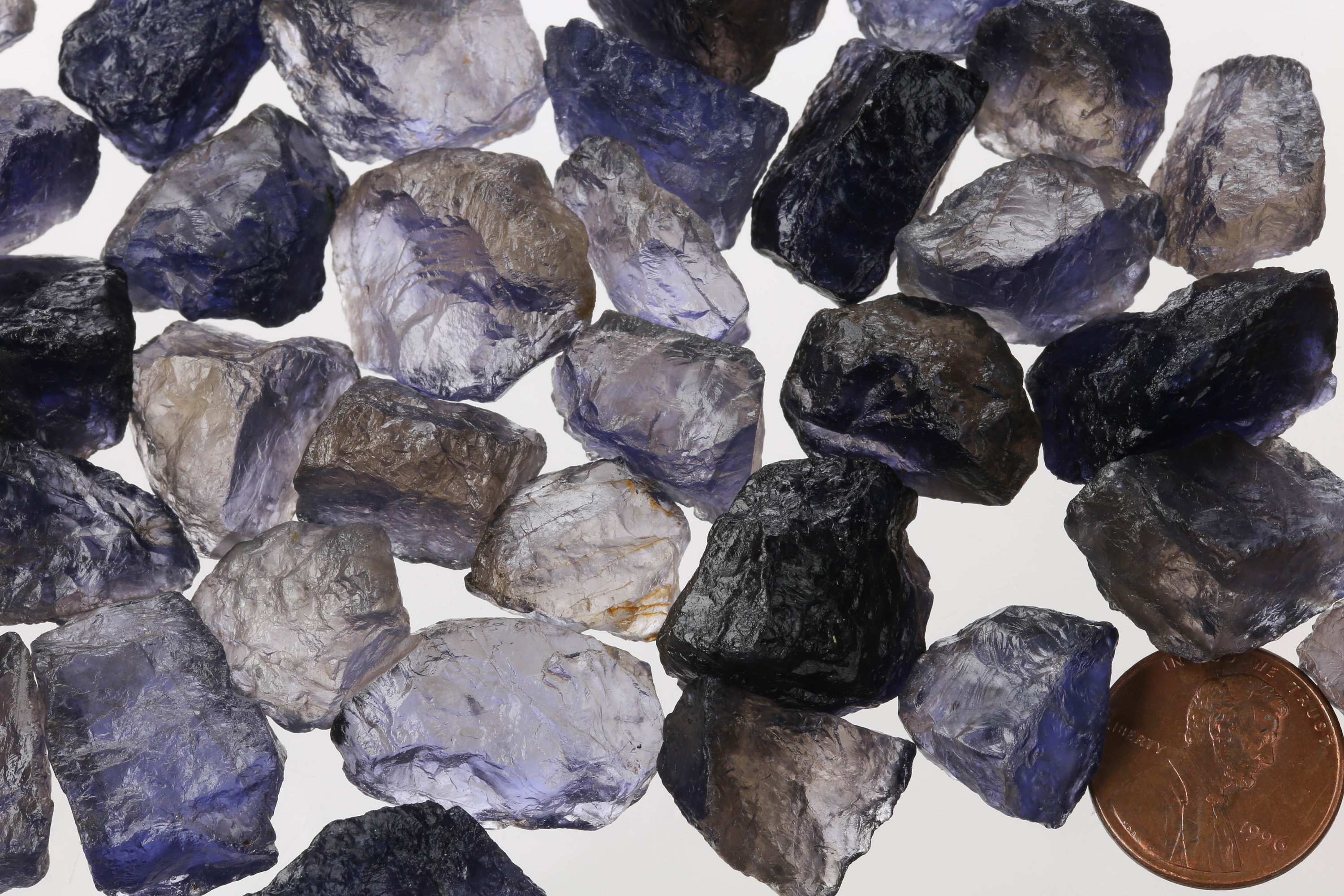 Raw Iolite Pieces Rough Iolite Genuine Iolite Crystal Etsy