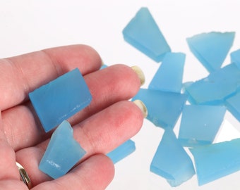 Raw Sky Blue Chalcedony Pieces: Healing Crystal Gemstone (15-25mm) SBChalc001