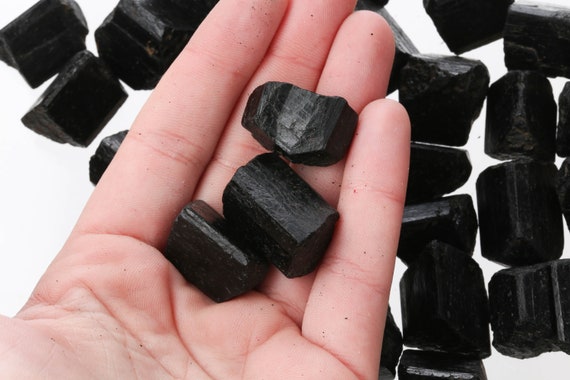 Raw Black Tourmaline Pieces, Rough Black Tourmaline Crystal, Raw Crystal Bar, Bulk Raw Gemstone, LBtourmaline001