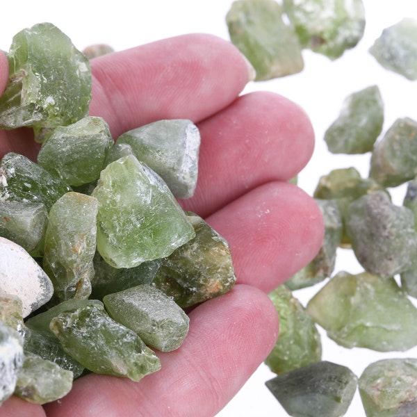 Raw Peridot Pieces, Rough Natural Peridot, Peridot Chips, Undrilled Peridot, August Birthstone, Bulk Peridot Crystal, *Rawperidot005