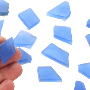 Raw Blue Chalcedony Pieces, Rough Chalcedony, Genuine Chalcedony Crystal, Healing Crystal, Bulk Raw Gemstone, BChalc001