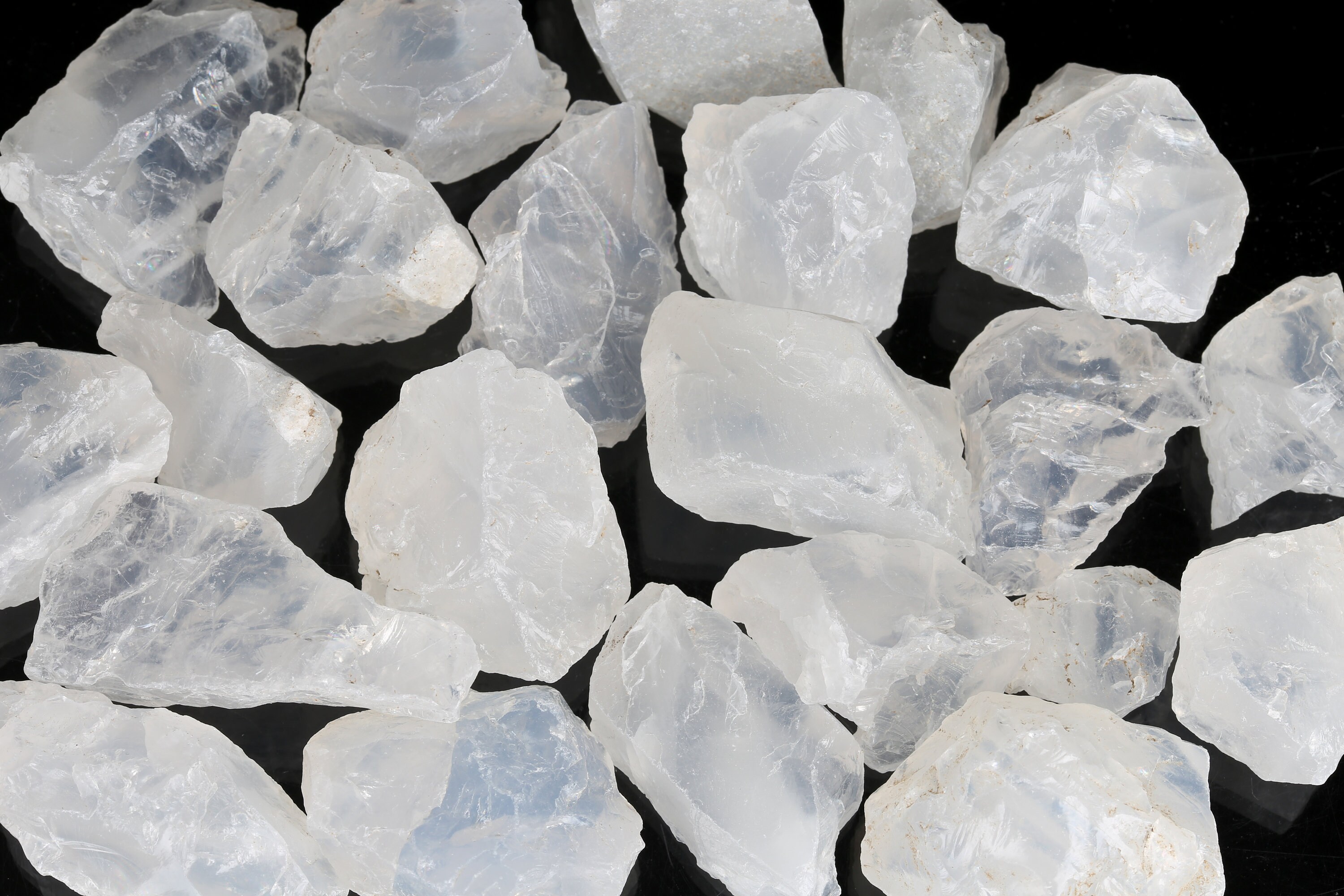 Large Raw White Moonstone Pieces Rough White Orthoclase Etsy