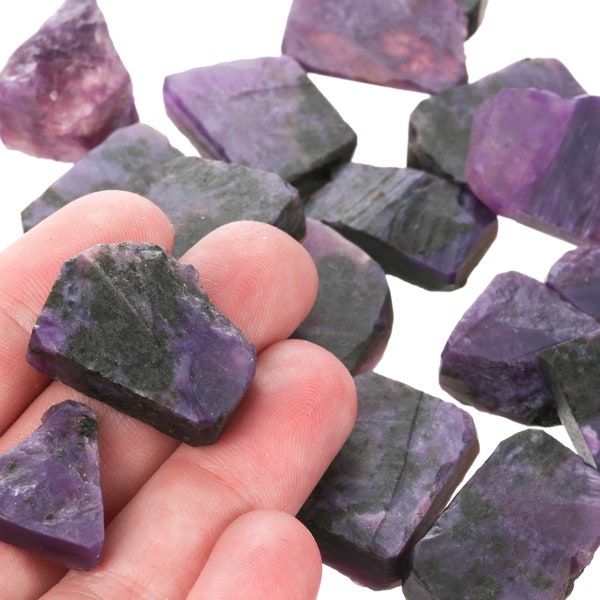 Medium Raw Charoite Pieces, Rough Charoite, Genuine Charoite Crystal, Healing Crystal, Bulk Raw Gemstone, LCharoite002