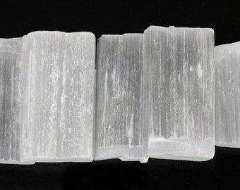 Large Raw Selenite Slices, Rough Selenite, Bulk Raw Gemstones, Raw Selenite Crystal, LSeleniteslice001