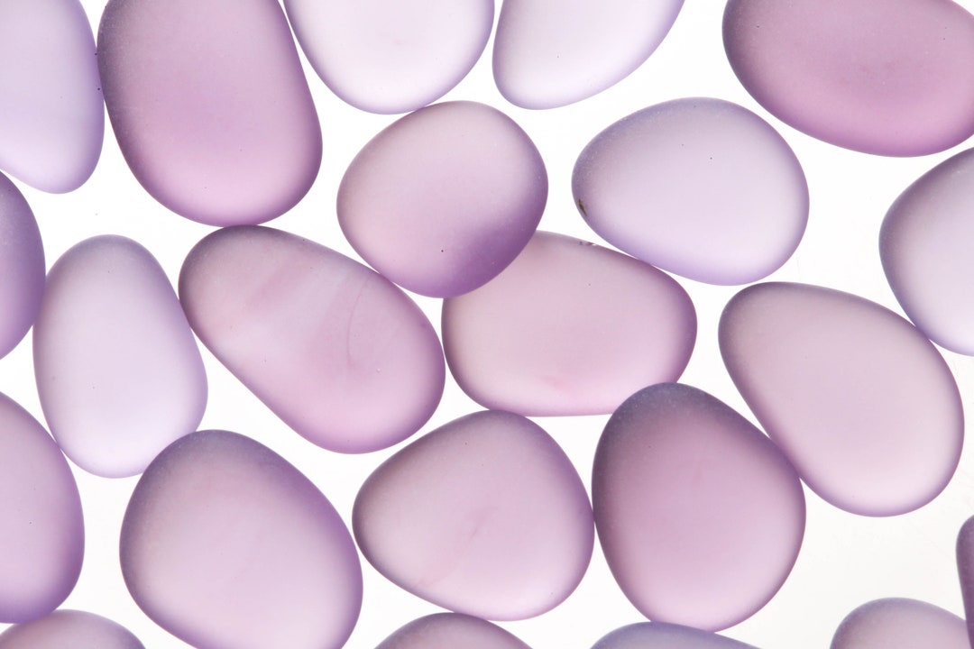 Raw Purple Sea Glass Pieces, Rough Sea Glass, Manufactured Sea Glass