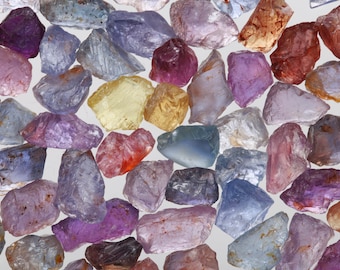 Raw Facet Grade Sapphire Pieces, Raw Sapphire, Genuine Uncut Sapphire Crystal, September Birthstone, Multicolor Sapphire, Multisapph001