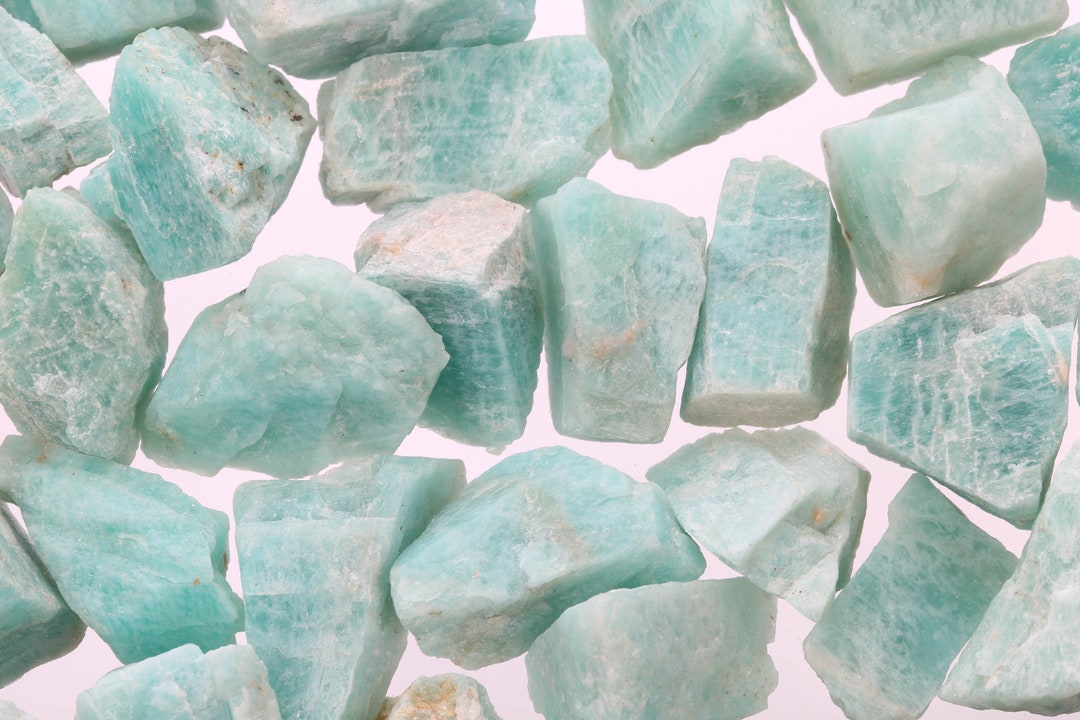 Raw Amazonite Pieces, Rough Amazonite, Genuine Amazonite Crystal