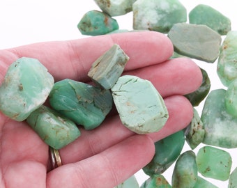 Raw Chrysoprase Pieces, Rough Natural Chrysoprase, Raw Australian Jade, Bulk Chrysoprase Crystal, Raw Gemstone, LChrysoprase001