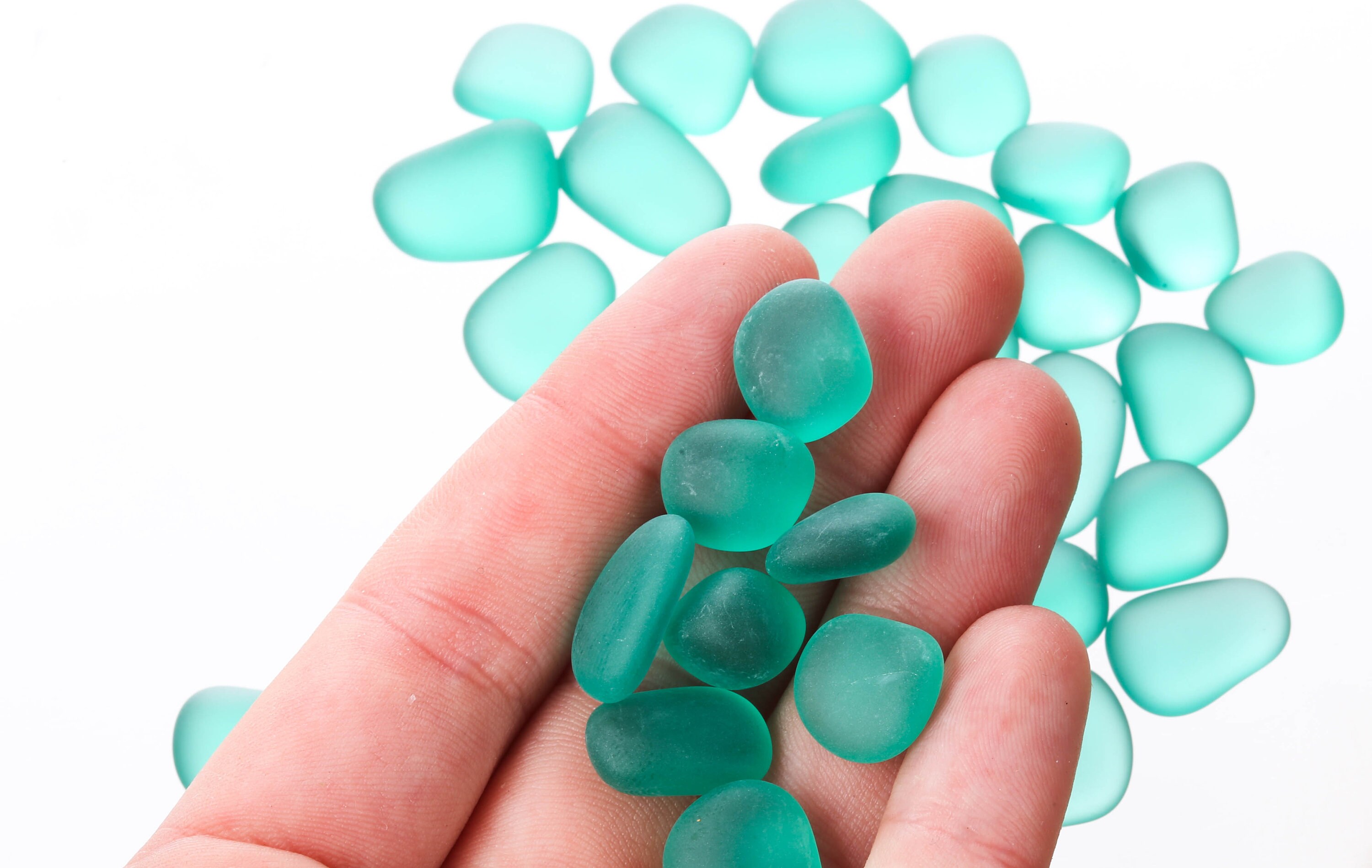 Raw Turquoise Sea Glass Pieces Rough Teal Sea Glass Bulk Sea Etsy