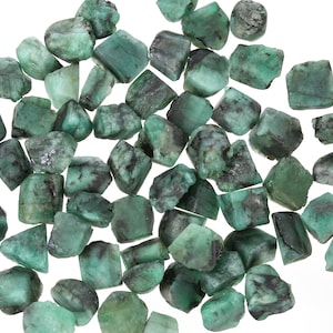 Small Raw Emerald Pieces, Rough Emerald, Genuine Emerald Crystal, May Birthstone, Healing Crystal, Bulk Raw Gemstone, SEmerald001