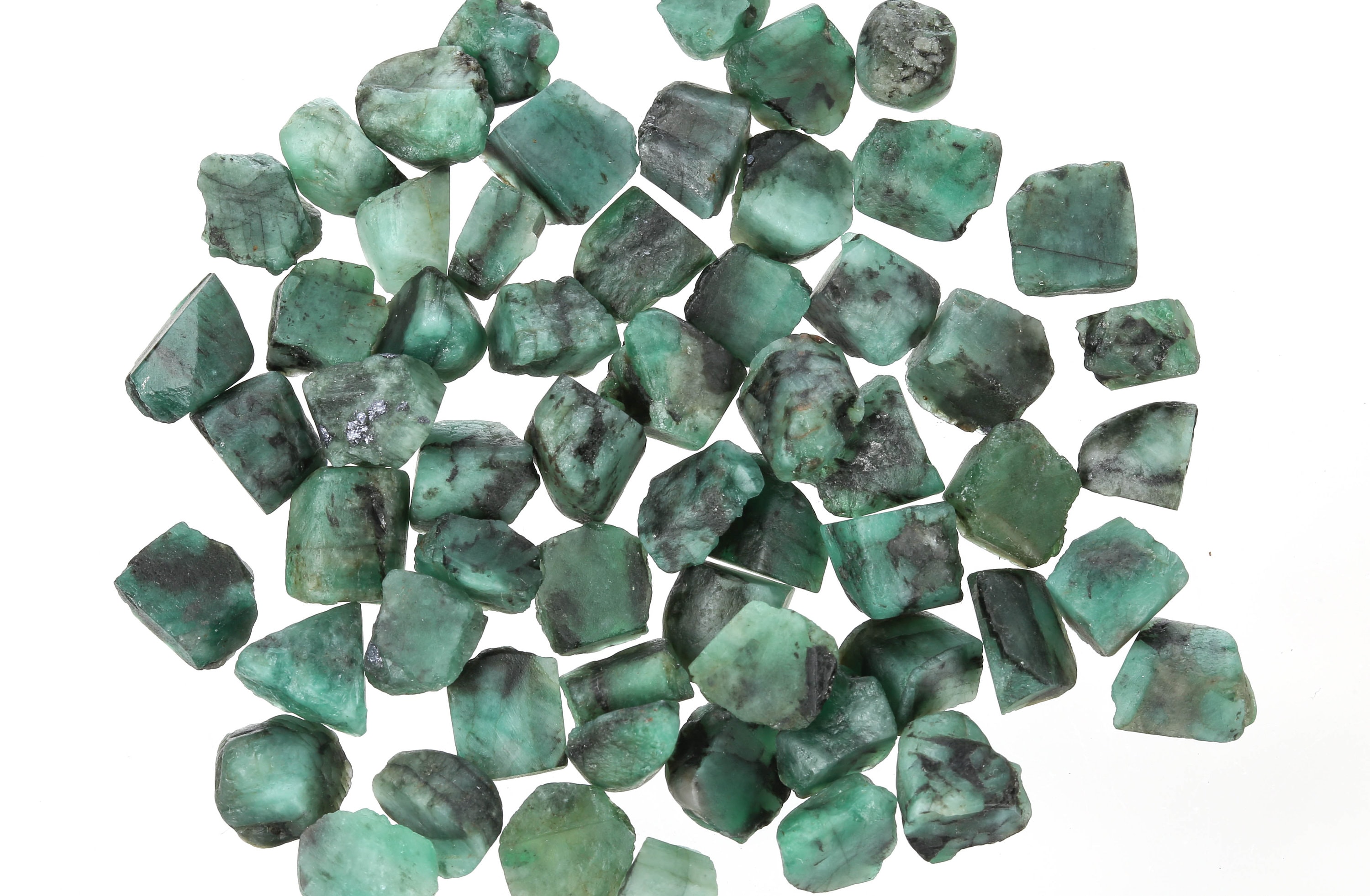 Small Raw Emerald Pieces, Rough Emerald, Genuine Emerald Crystal, May ...