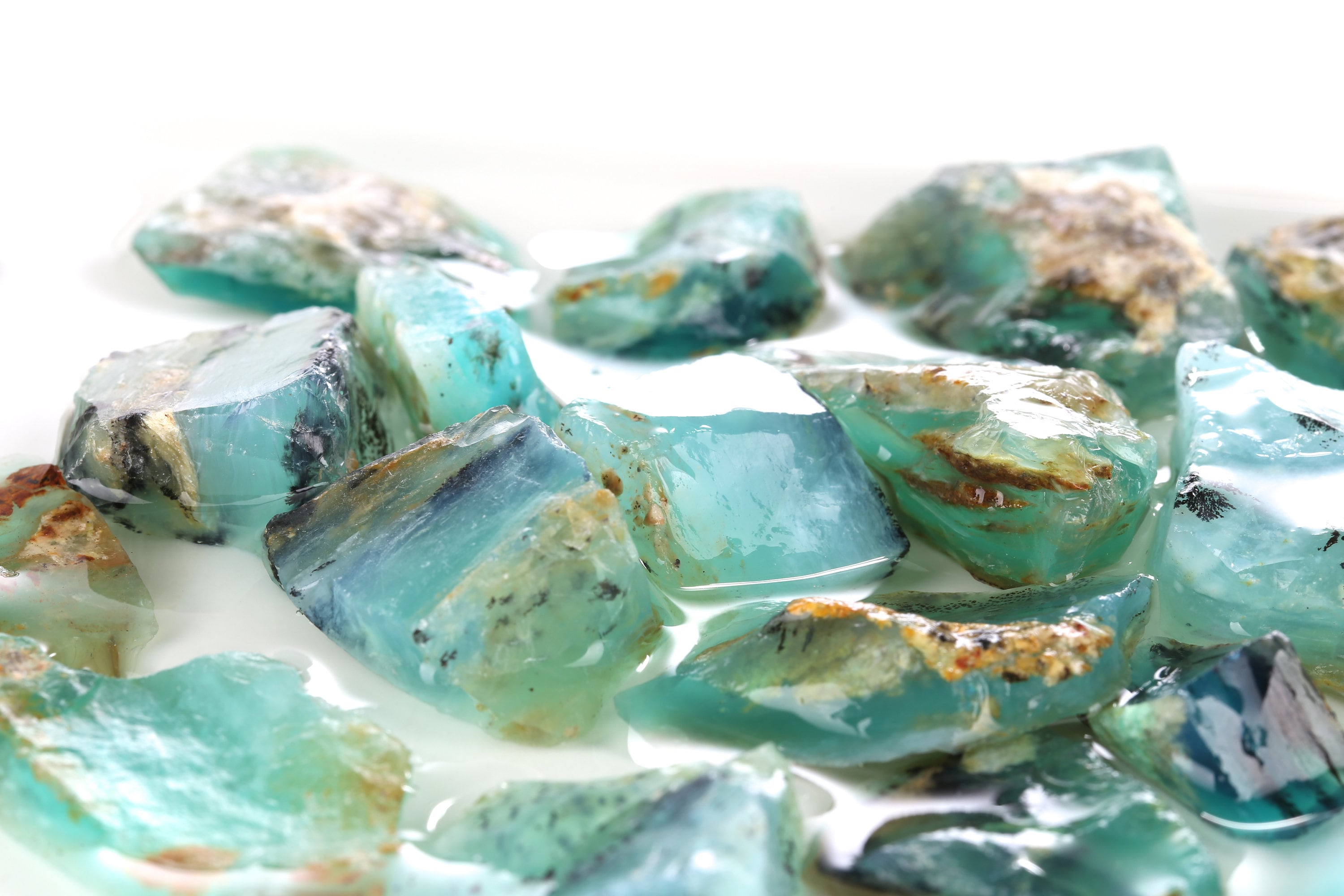 Raw Peruvian Blue Andean Opal Raw Crystals Rough Blue Opal - Etsy