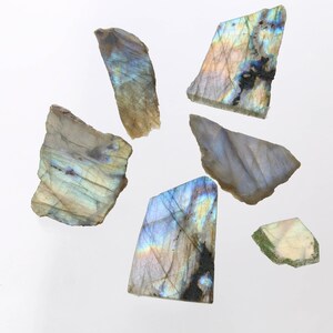Quality Rough Labradorite Slices, Raw Labradorite, Genuine Uncut Labradorite Crystal, Healing Crystal, Labradoriteslice002