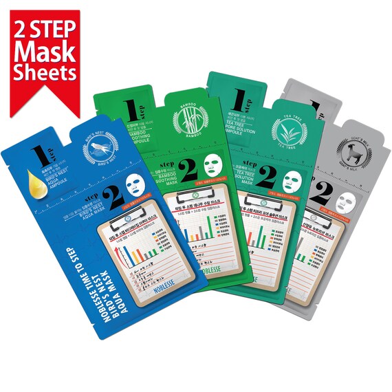 4pcs Korean 2 Step Ampoule Skin Care Mask Sheet Etsy