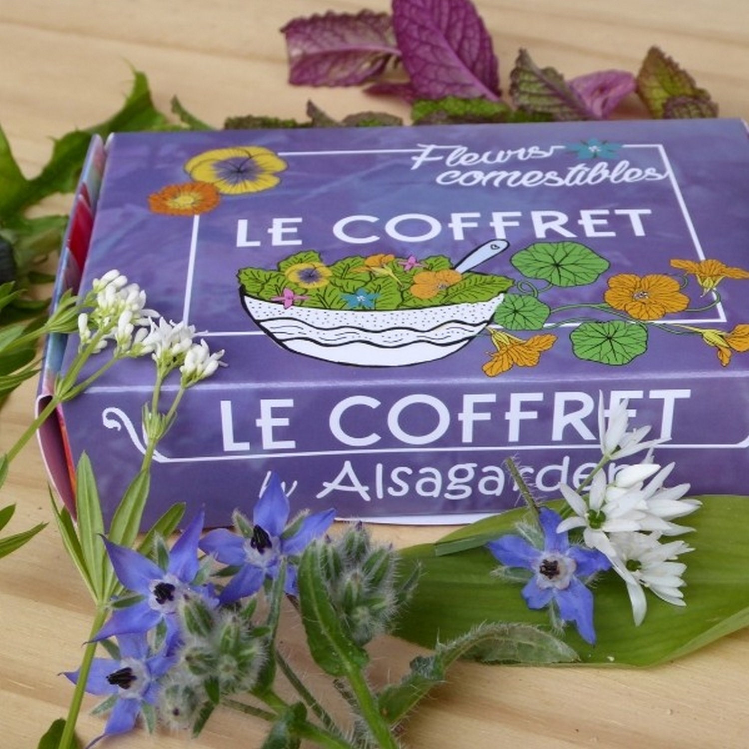 Coffret Fleurs Comestibles | Assortiment 10 Variétés