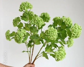 2 pc's, 33" grote sneeuwbalbloem, kunstbloemen, faux bloemstuk, koninklijke hortensia's, bruiloft bloemstuk woondecoratie