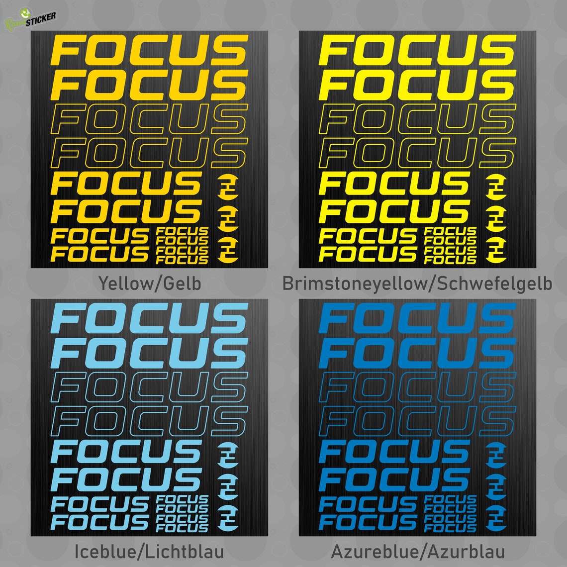 FOCUS Sticker Bike Bike Mtb Bmx Road 15pcs - Etsy