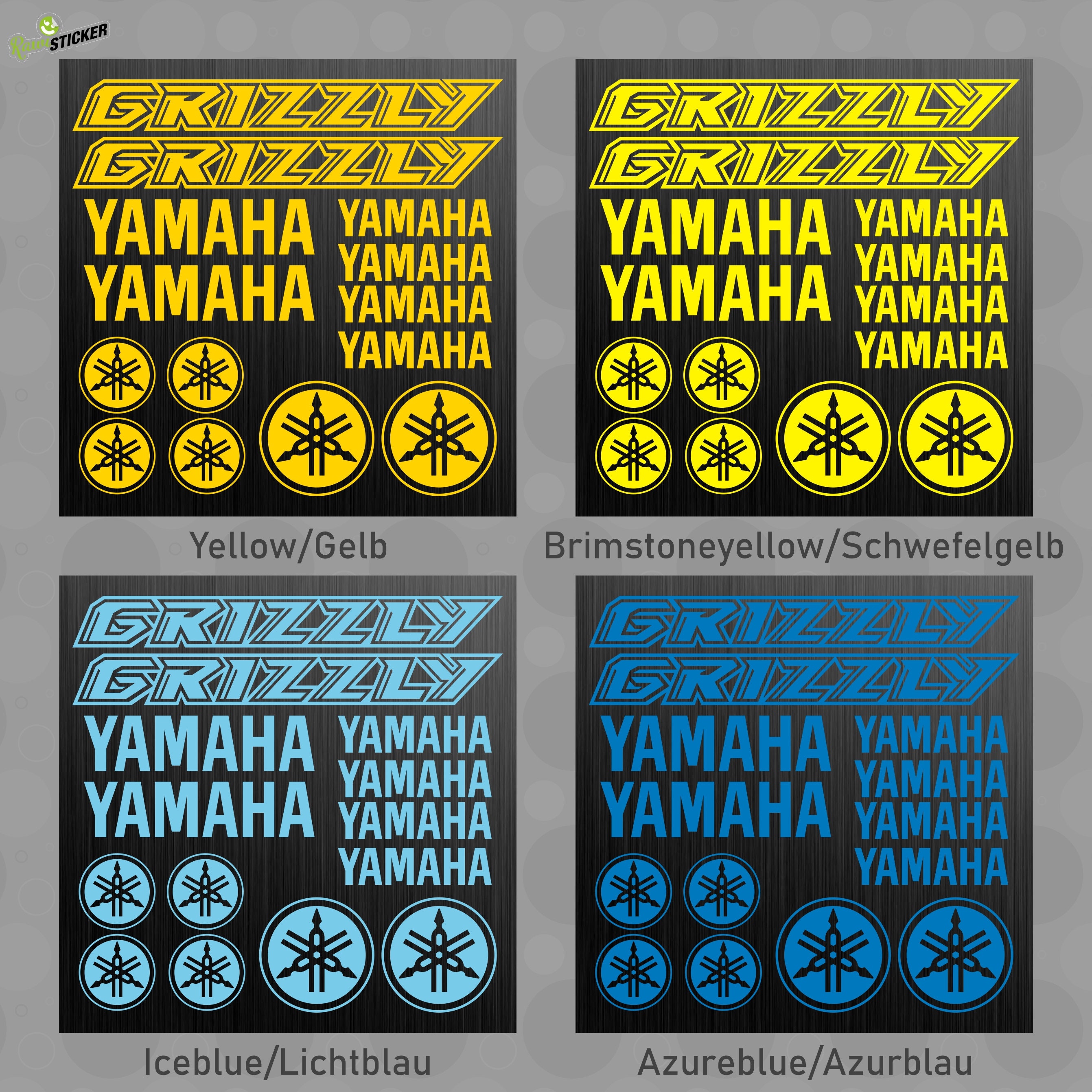 QUAD Vinyl Warning Sticker Decal ATV Racing Funny YZF Raptor Grizzly