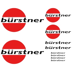 Adesivo Bürstner camper roulotte 10 pezzi