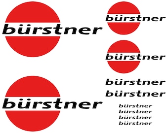 Bürstner sticker motorhome camper caravan 10 pieces