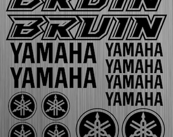YAMAHA BRUIN Sticker Sticker Quad Decal ATV 14pcs Pieces