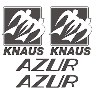 2 x adesivo Knaus Old AZUR camper caravan