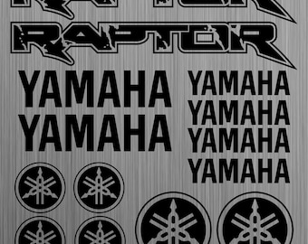 YAMAHA Raptor Sticker Sticker Quad Decal ATV 14pcs Pieces Pieces