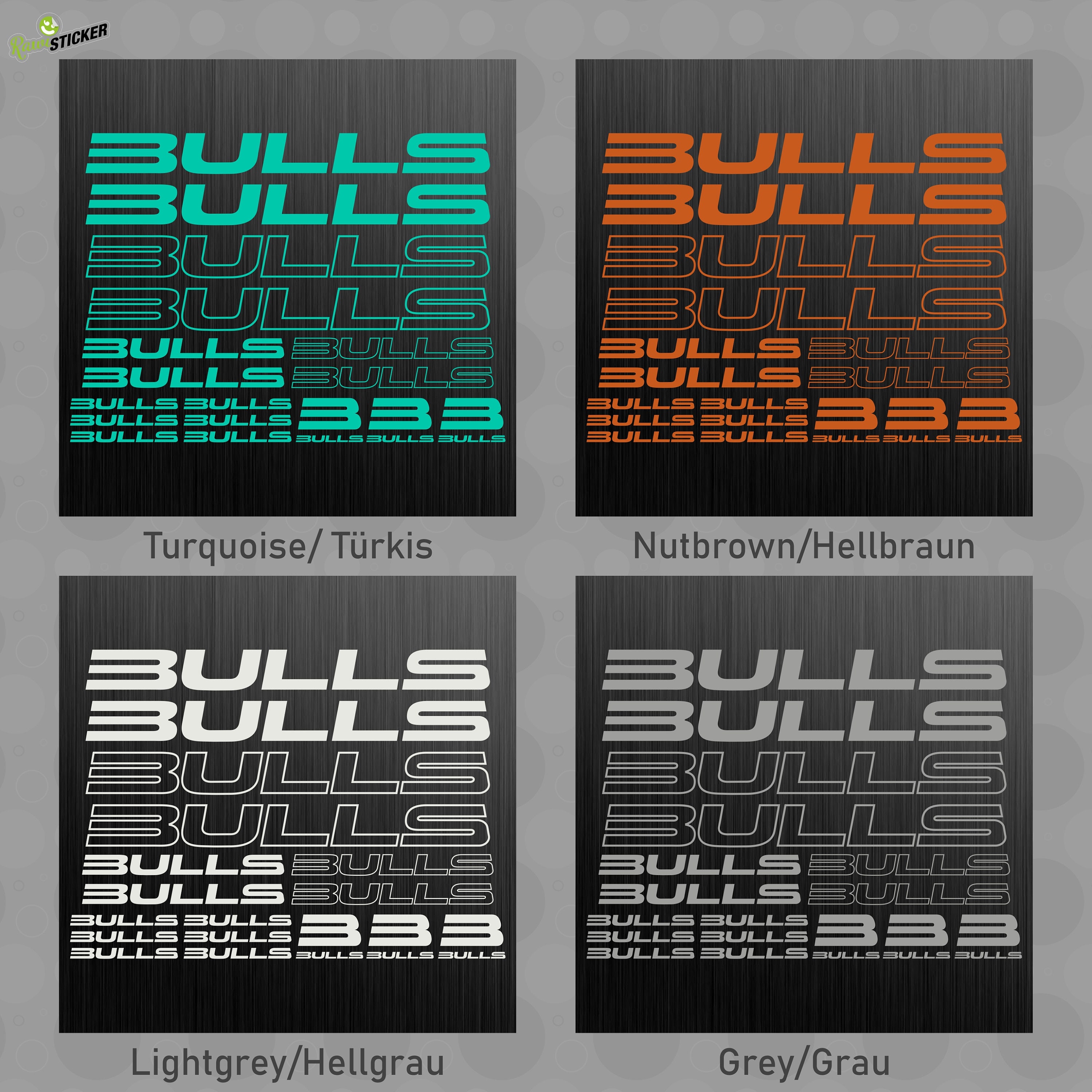 BULLS aufkleber sticker fahrrad bike mtb bmx road decal 17 Stcke Piecess -  Etsy sterreich