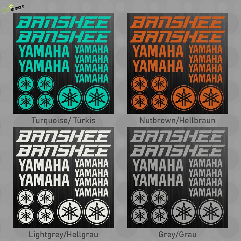 YAMAHA BANSHEE Sticker Sticker Quad Decal ATV 14pcs Pieces - Etsy