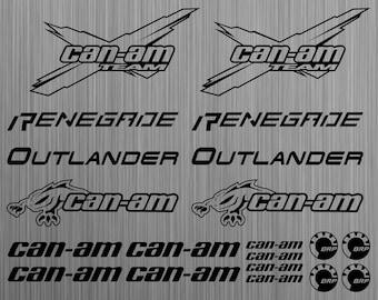 can-am canam team BRP renegade outlander sticker quad 20 pieces